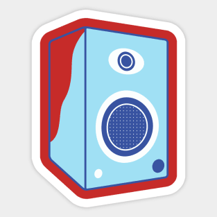 Minimalist Music Speaker Sticker